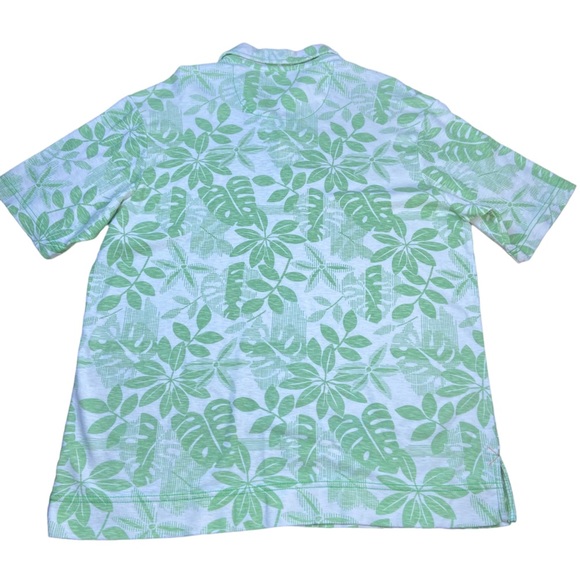 NWT Tommy Bahama Men’s Patterned Polo Size Medium‎ Green - Picture 2 of 7